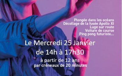 La médiathèque de Tulle vous propose un atelier virtuel le mercredi 25 janvier de 14h à 17h30 dans les locaux de la France services