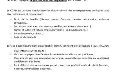 Permanence du Conseil Départemental d’Accès au Droit de la Corrèze